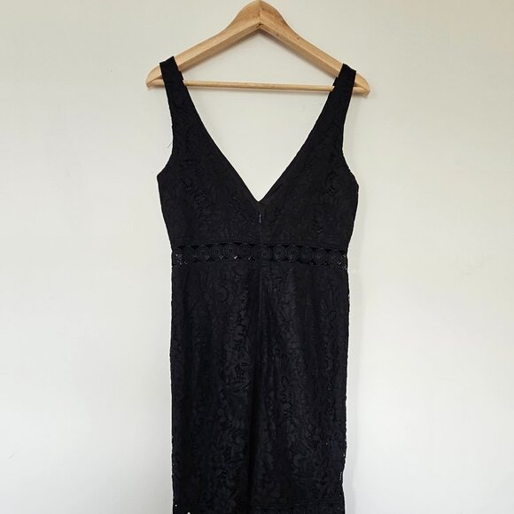 Bardot Lace Sheath Dress in Classic Black, size S (US 6) - Picture 5 of 7